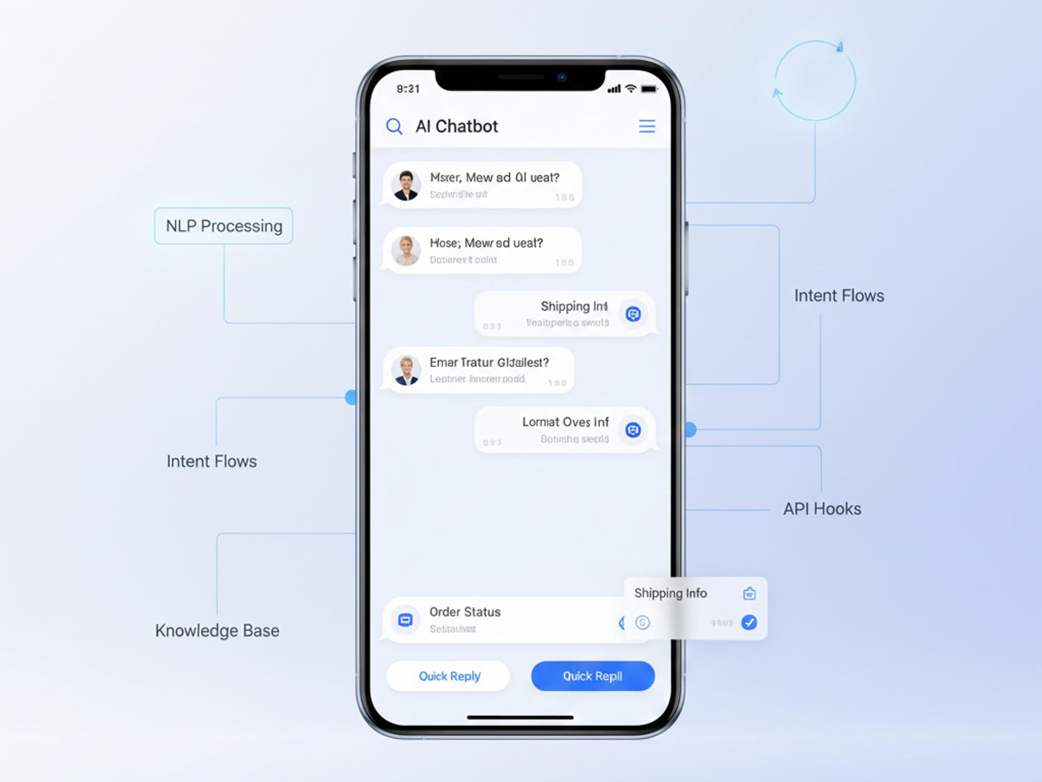 AI chatbot development and integration services for web and mobile applications